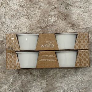 Set of 4 White Ramekins
